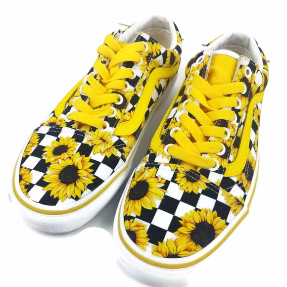 Vans Shoes - NWOT Vans . Customs Sunflowers Old Skool